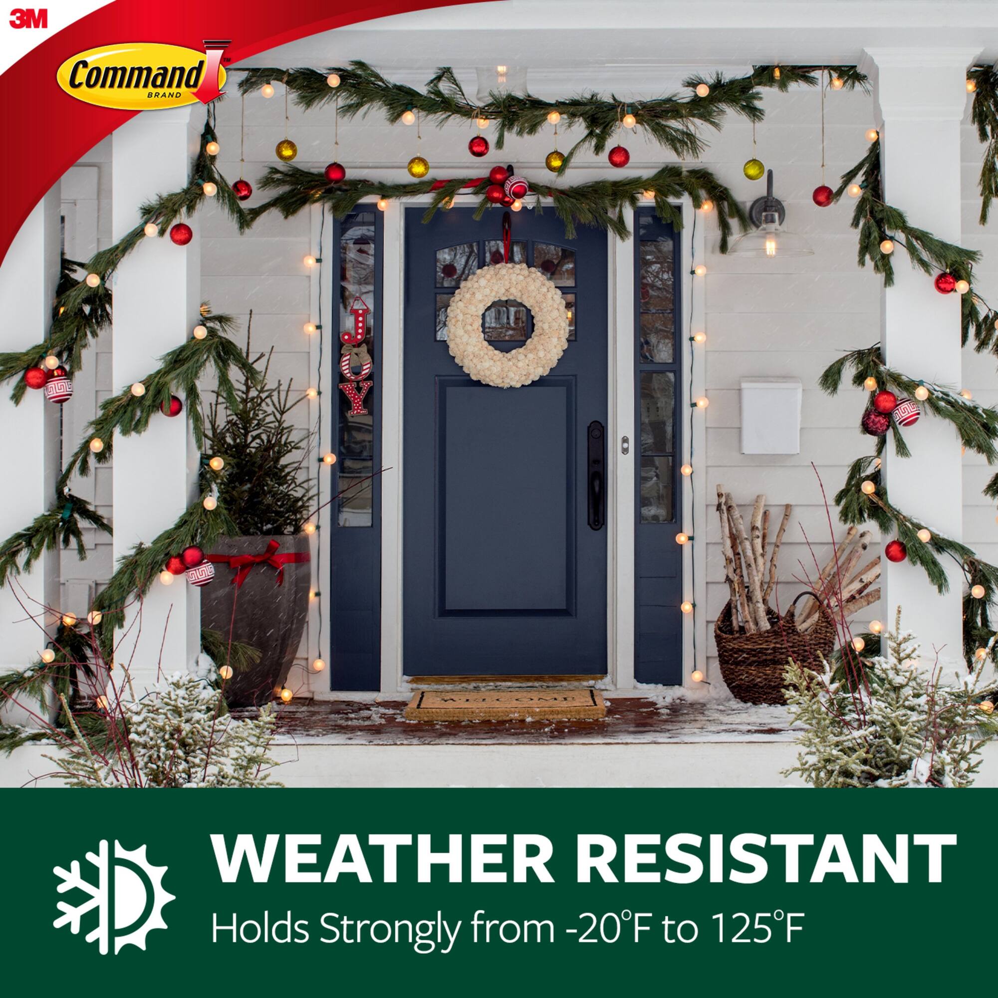 3M Command™ Outdoor Window Hook with Clear Strips